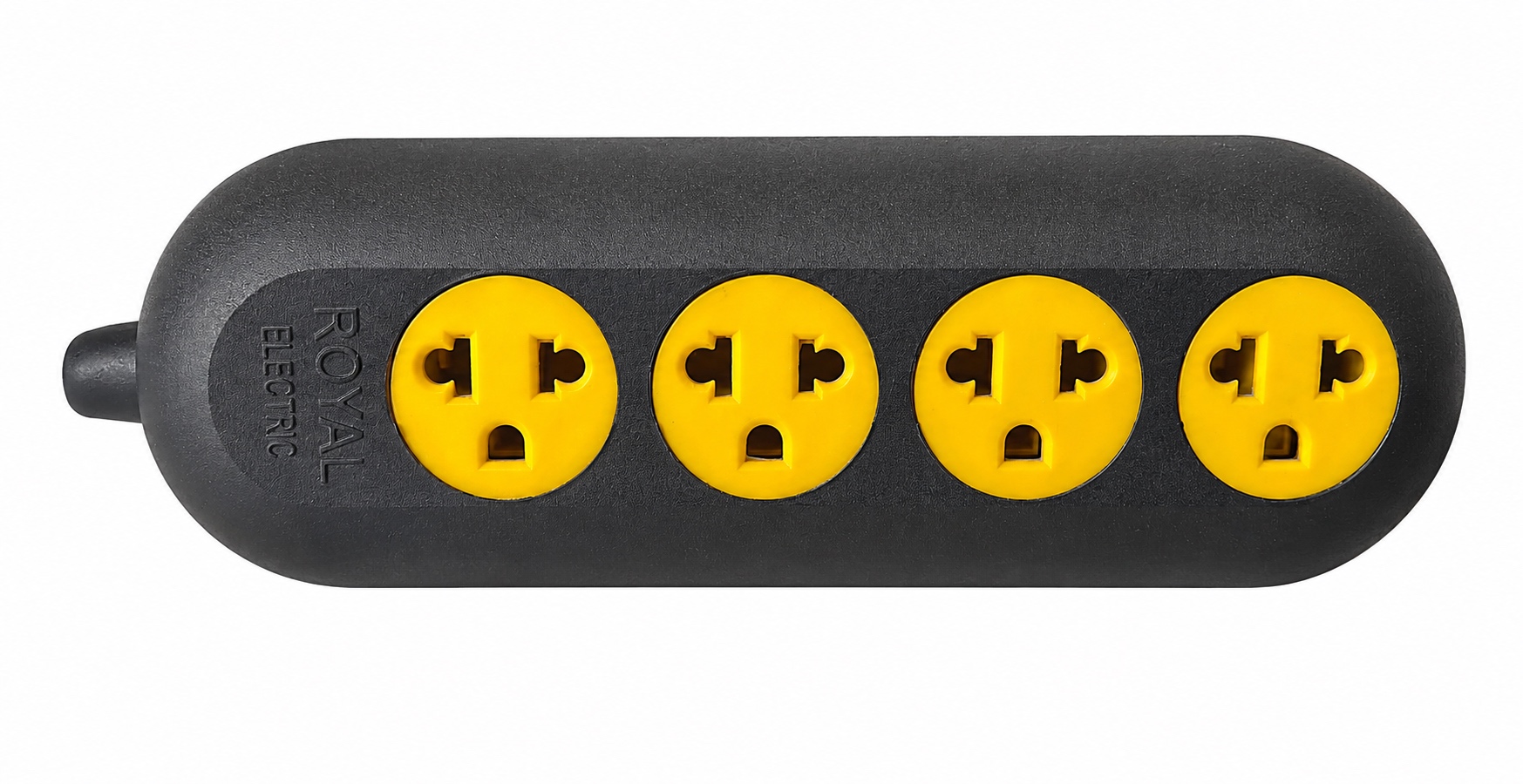 TOMACORRIENTE ADOSABLE 4 SERVICIOS C/T 16 AMP STAR NEGRO/AMARILLO