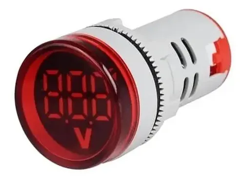PILOTO LED ROJO C/ INDICADOR VOLTIMETRO STRONGER