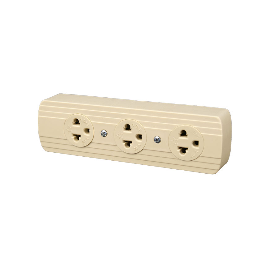 TOMACORRIENTE ADOSABLE 3 SERVICIOS C/T 20 AMP STAR