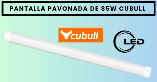 PANTALLA PAVONADO 85W CUBULL BLANCO 1.20M
