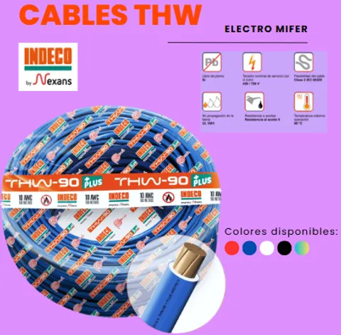 CABLE THW-90 10 AWG INDECO PLUS