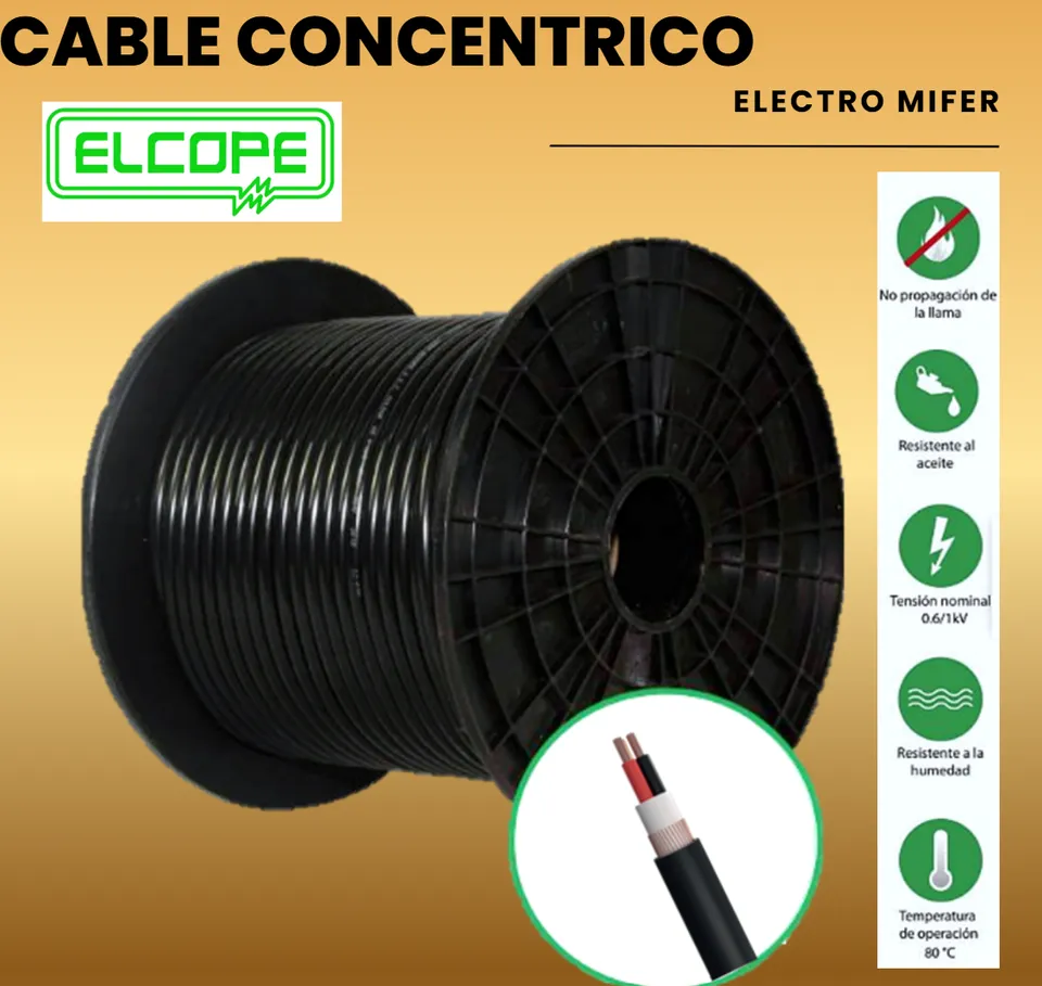 CABLE CONCENTRICO 3 X 6 MM2 ELCOPE
