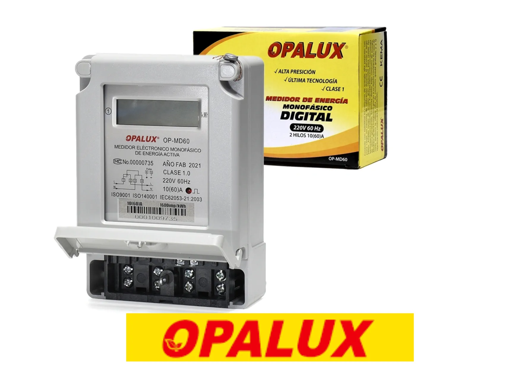 MEDIDOR MONOFASICO DIGITAL OPALUX