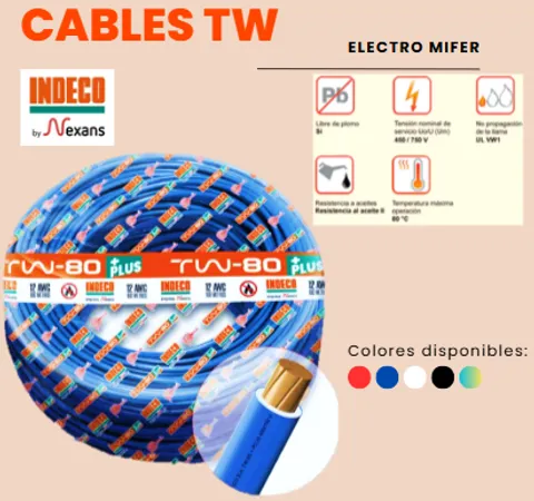 CABLE TW-80 12 AWG INDECO PLUS