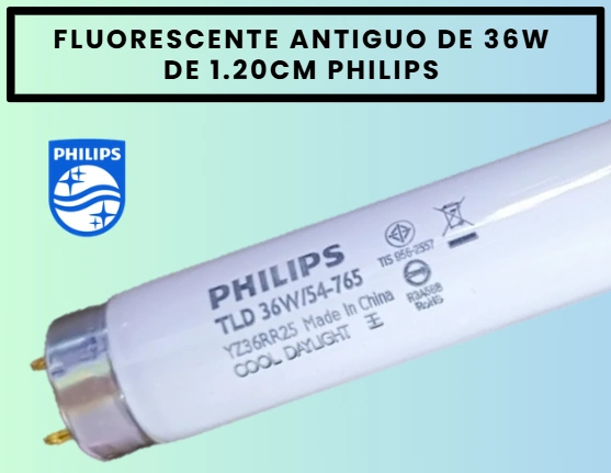 FLUORESCENTE LINEAL DE 36W 1.20CM PHILIPS