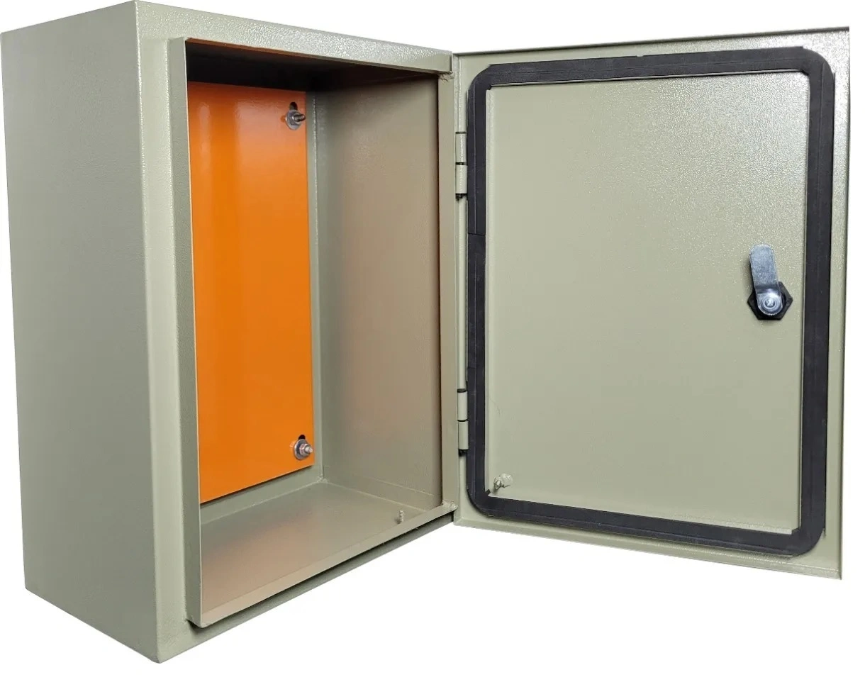 GABINETE HERMETICO 400X400X200 MM C/PLACA DE ACERO HIMEL IP66