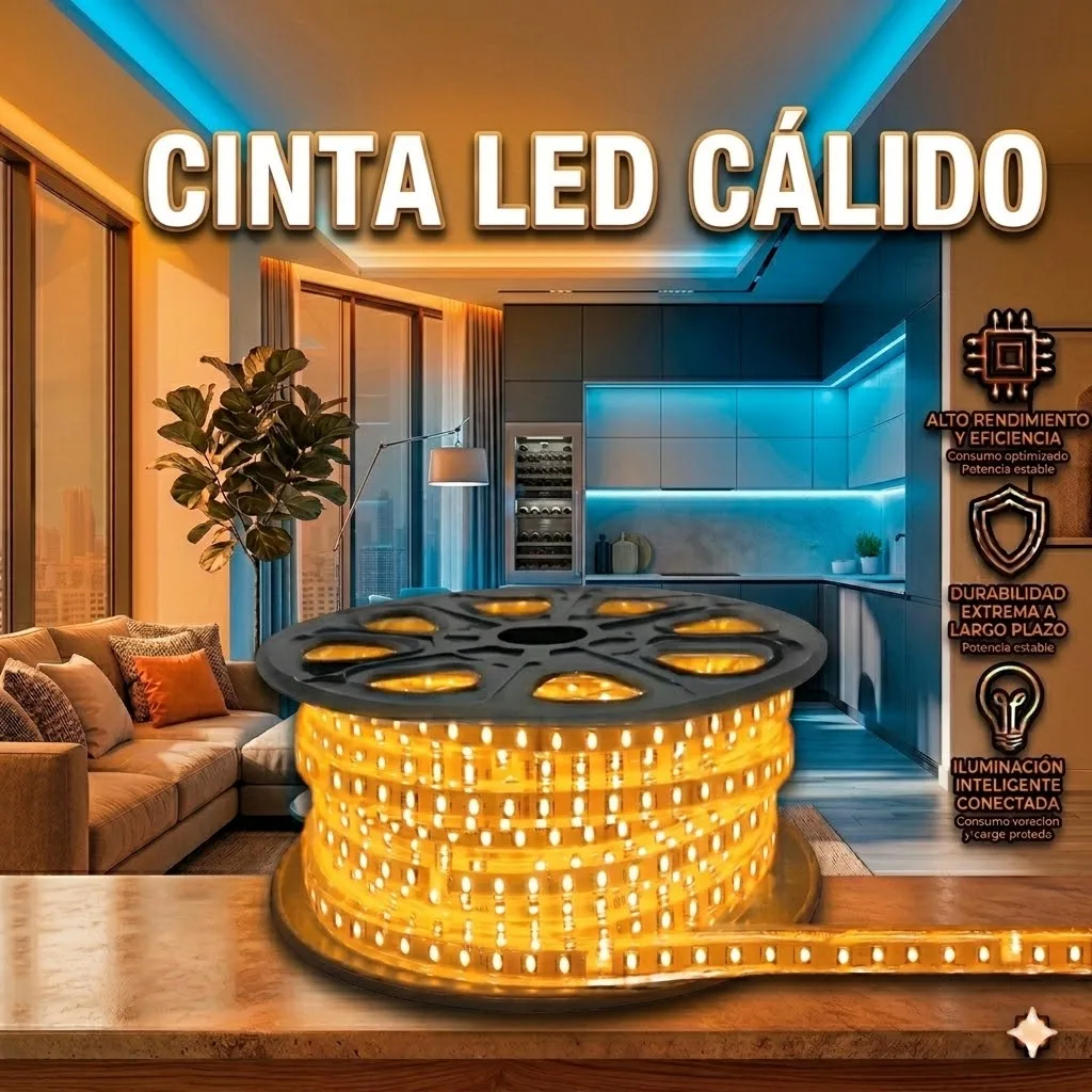 CINTA LED IP65 3000K CALIDO OPALUX 1LINEA