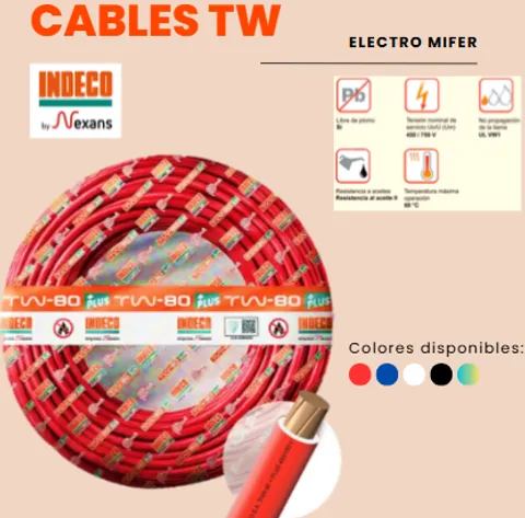 CABLE TW-80 14 AWG INDECO PLUS
