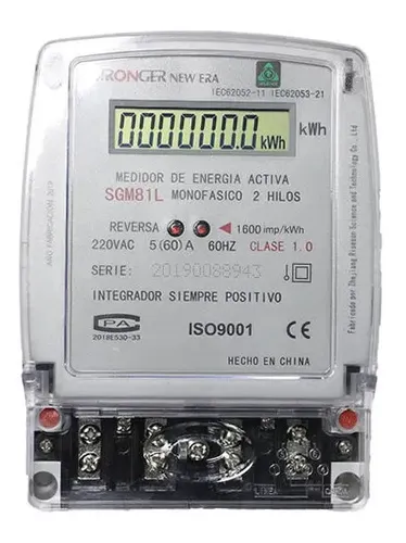 MEDIDOR MONOFASICO DIGITAL STRONGER