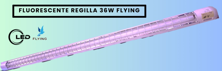 PANTALLA REGILLA 36W FLYING 1.20M