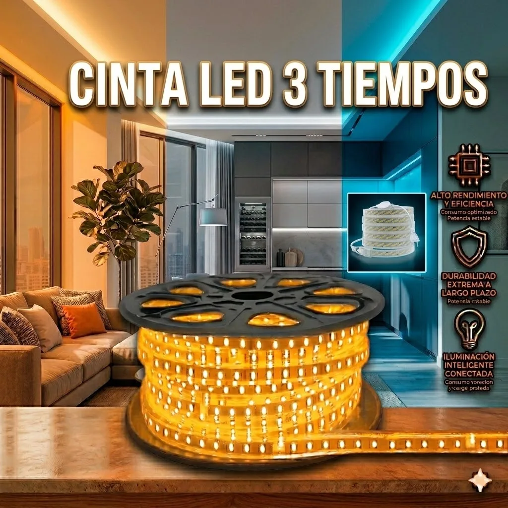 CINTA LED IP65 3 TIEMPOS OPALUX