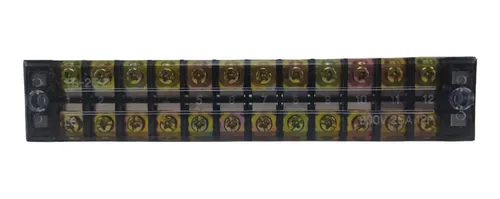 BORNERA BAKELITA 12 POLOS 25AMP