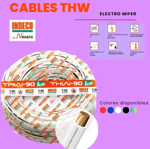 CABLE THW-90 12 AWG INDECO PLUS