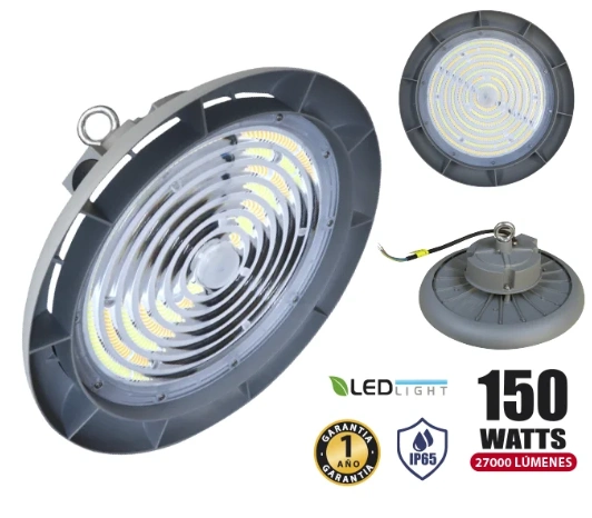 LUMINARIA LED HIGHBAY 150W REDONDO OPALUX 3 TIEMPOS