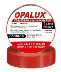 CINTA AISLANTE OPALUX ROJO