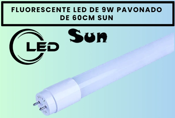 FLUORESCENTE LED 9W 0.60CM BLANCO SUN