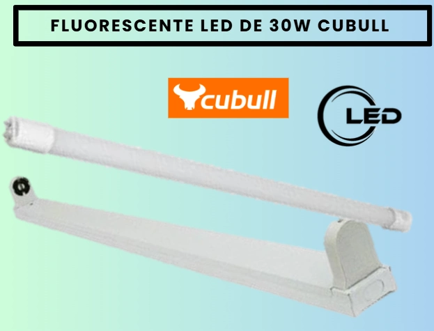 FLUORESCENTE LED 30W CUBULL C/BASE 1.2MT