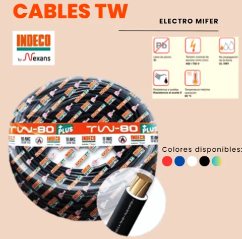CABLE TW-80 10 AWG INDECO PLUS