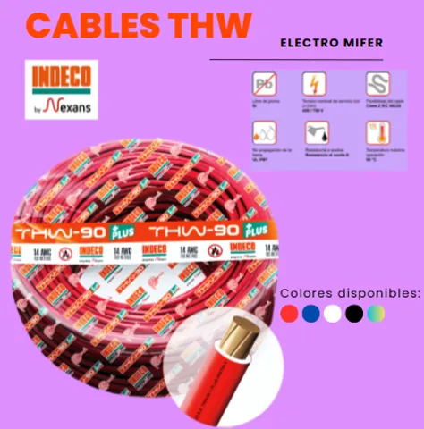 CABLE THW-90 14 AWG INDECO PLUS