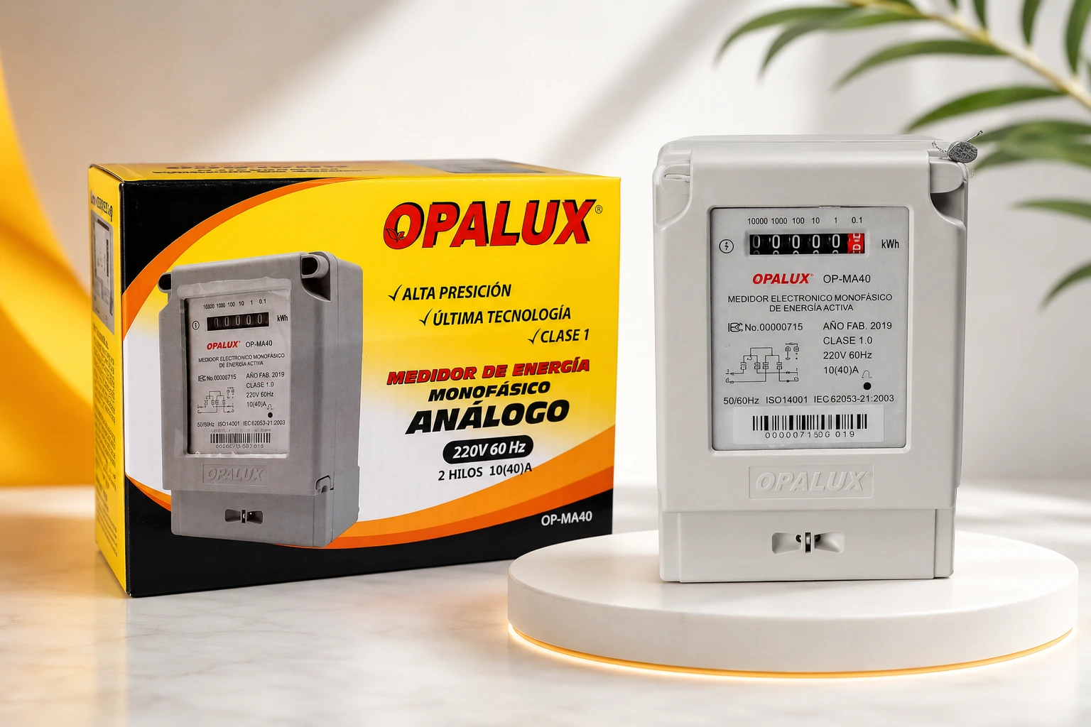 MEDIDOR MONOFASICO ANALOGICO OPALUX