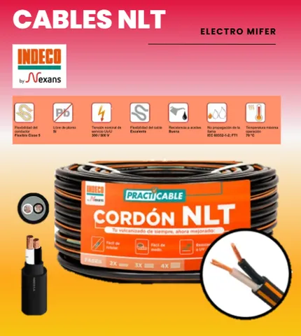 CABLE NLT 2X14 AWG INDECO