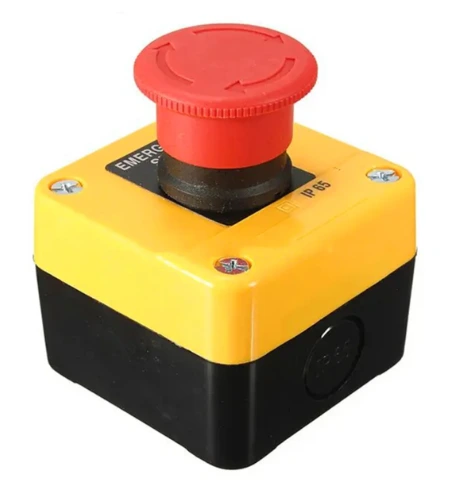 PULSADOR ROJO NC 40MM CABEZA HONGO C/ CAJA CHINT